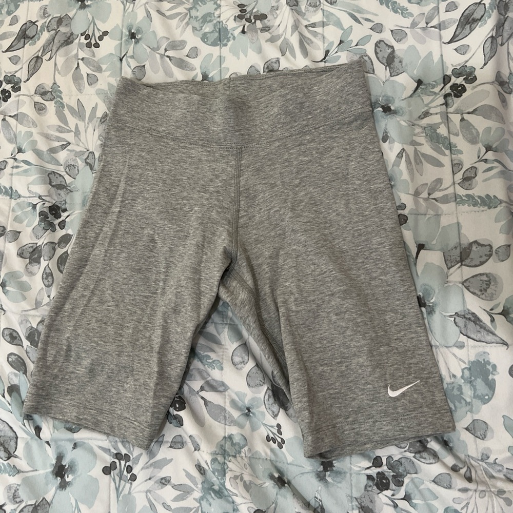 Nike Women's Heather Gray Bike Shorts